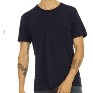 BRAND NEW Bella + Canvas TRIBLEND Men's T-shirt Solid Navy Size L
